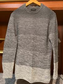 Maglione Girocollo Grigio Taglia M