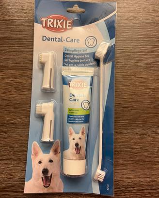 Kit spazzolino e dentifricio trixie cane