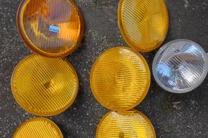 Fari fendinebbia vintage in blocco circa 70 e più