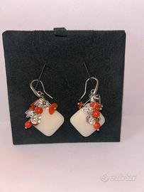 Orecchini argento e pietre dure
