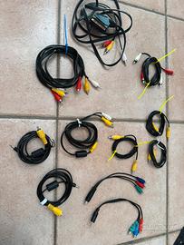 Lotto cavi audio/video analogici