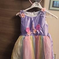 Vestito carnevale unicorno bambina 