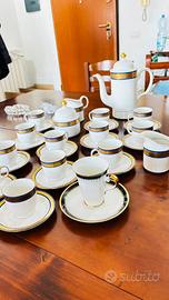 Set  caffe piatti in ceramica varie Luigi XV