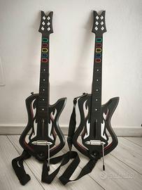 2 Chitarre Guitar Hero Warriors of Rock Xbox 360