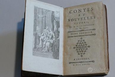 Libro antico  Contes et nouvelles - M. La Fontaine