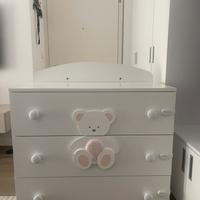 Comò Italbaby Peluche rosa