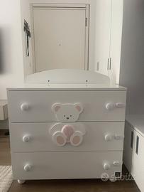 Comò Italbaby Peluche rosa