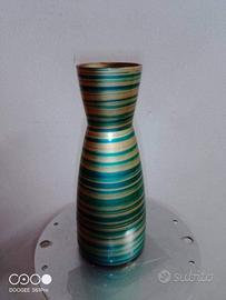 vaso in vetro colorato verde e oro - Arredamento e Casalinghi In vendita a  Padova