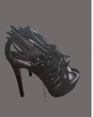 sandalo alto suede