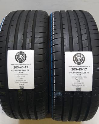 2 GOMME 205 45 17 GOODYEAR A49085