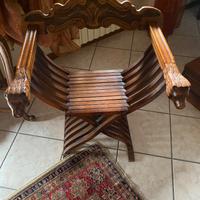 sedia savonarola legno