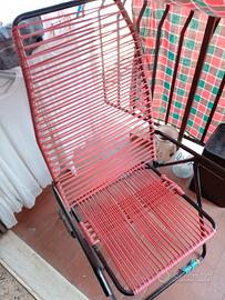 sedia sdraio anni 60