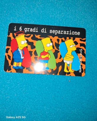 carta da collezione simpson