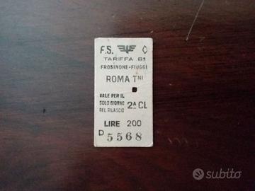 Biglietto fs 1958