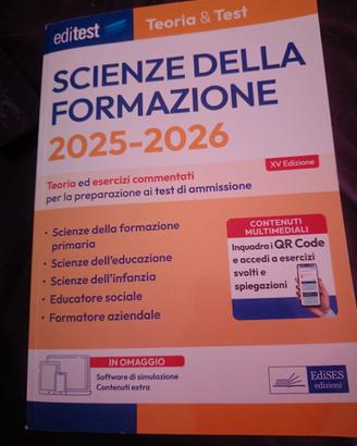Libro  per test ingresso scienze della formazione
