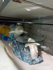 tavolino da salotto con delfini 