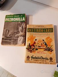2 Ricettari CARLI (1961) + PETRONILLA (1956)