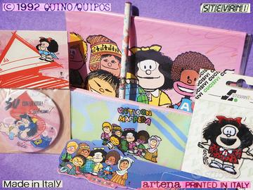 MAFALDA VINTAGE '90 Diario Astuccio Cartoleria NEW