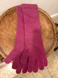 Guanti lunghi fino al gomito 100% WS viola