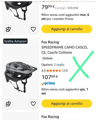 Casco nuovo mai usato