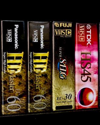 CASSETTE VIDEO NUOVE :   6  VHS_SVHS_     6 VHS-C