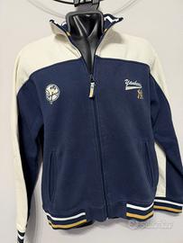 New york yankees varsity zip jacket navy crema M