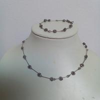 set collana e bracciale vintage 