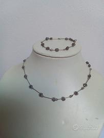 set collana e bracciale vintage 