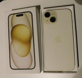 Iphone 15, giallo, 128GB, 2023, più accessori