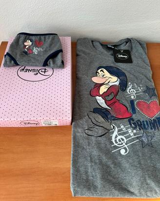 Disney -T-shirt a manica corta con slip