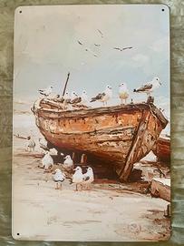 Targa metallo cm 20x30