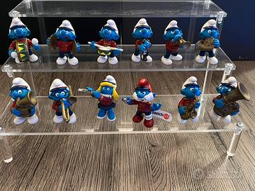 Lotto 12 Puffi Banda Musicale Peyo Schleich