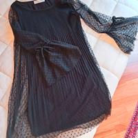 vestitino donna nero in pizzo taglia xs
