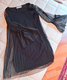 vestitino donna nero in pizzo taglia xs