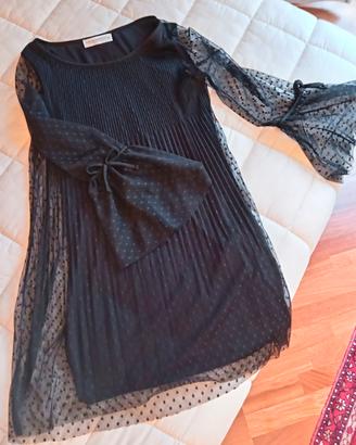 vestitino donna nero in pizzo taglia xs
