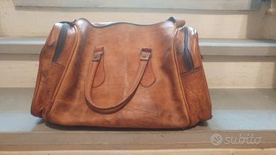 Borsa da viaggio di puro cuoio