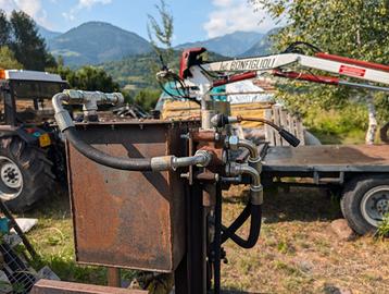 spaccalegna idraulica, attacco al cardano