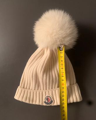Berretto invernale bambino moncler bianco