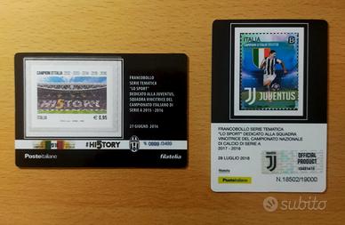 Juventus tessere filateliche 