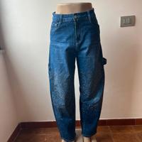 jeans baloon con strass