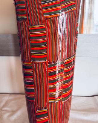 Vaso vetro di Murano " mosaico Tessuto"