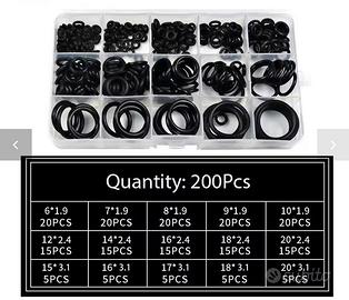 200 Pz O-Ring Guarnizione Rondella  in Gomma