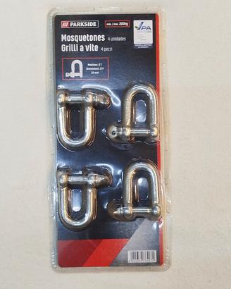 Set 4 Grilli a Vite Parkside 10mm 200kg - 