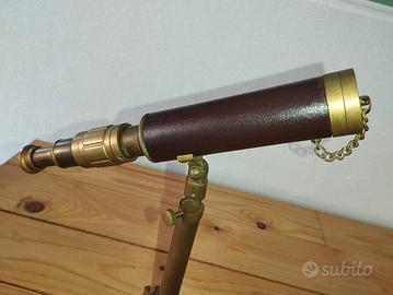 Telescopio Vintage In Ottone - 20 Pollici | Stile Pirata/Navale Con Scatola Di Legno | Regalo Collezione - Foto 8