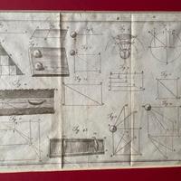 Antica incisione Elementi di fisica , 1808