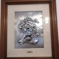 Quadri in argento e peltro