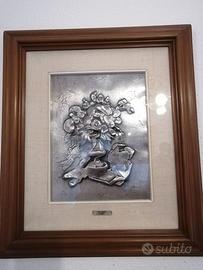 Quadri in argento e peltro