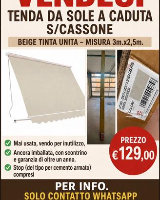 Tenda da sole per balcone