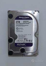 HD 3.5 pollici Western Digital 2TB Serie PURPLE