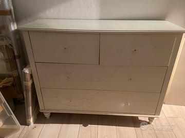 Credenza ikea bianca con incisura